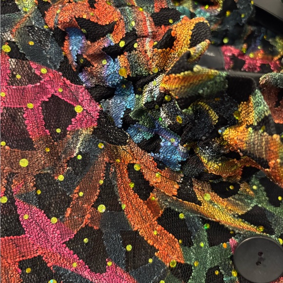 Colorful Patterned Button-Up sparkle - Picture 7 of 9